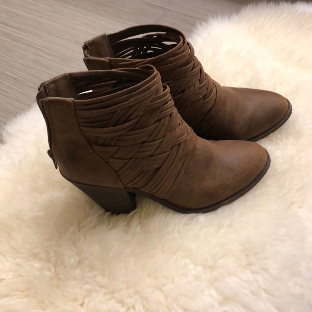 Brown booties